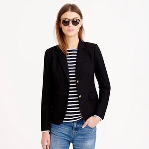 J. Crew black wool Schoolboy blazer
